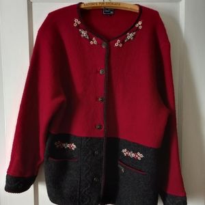 Vintage 100% Wool Cardigan